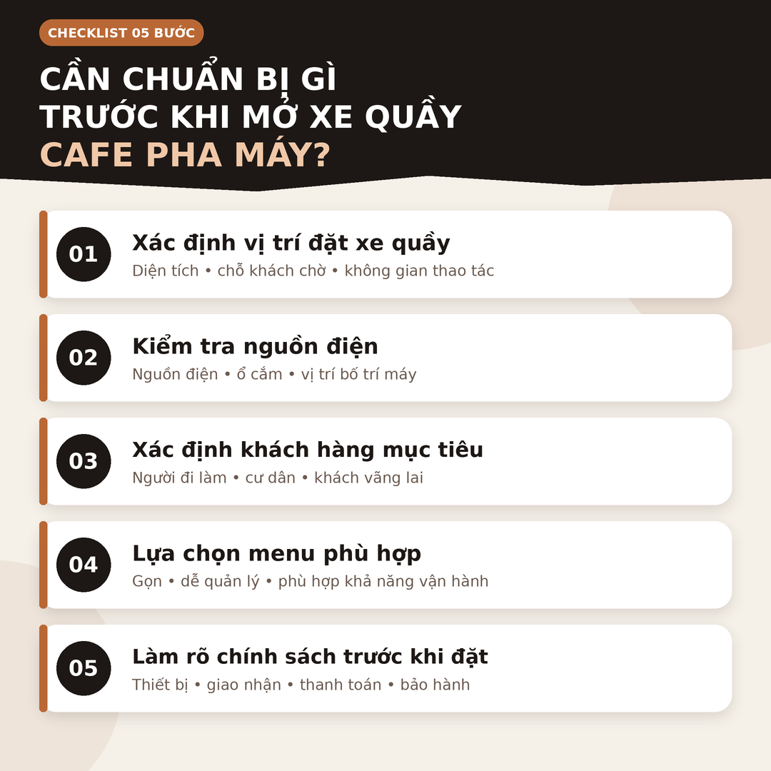 combo xe quầy cafe pha máy gói tiêu chuẩn Combo xe quầy cafe pha máy gói tiêu chuẩn