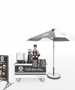 Alternative view of Combo trọn gói - Xe quầy Cafe pha máy 2 Group