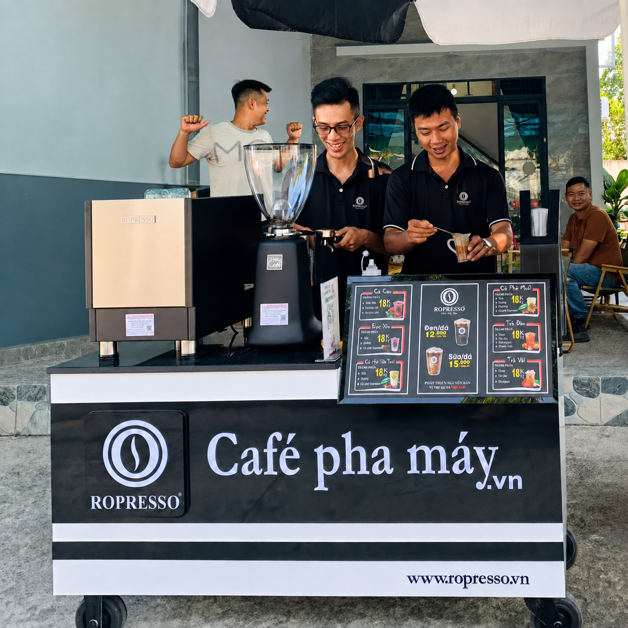 cafe pha máy ropresso