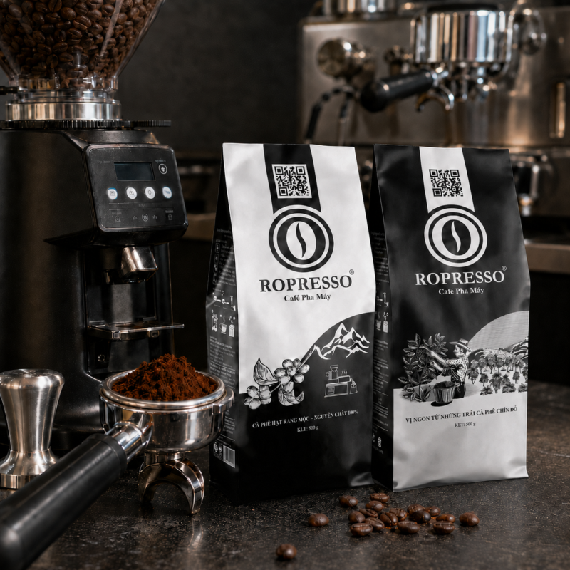Cà phê pha máy Ropresso 500g – Đậm vị, ít chua