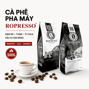 Cà phê pha máy Ropresso 500g – Đậm vị, ít chua