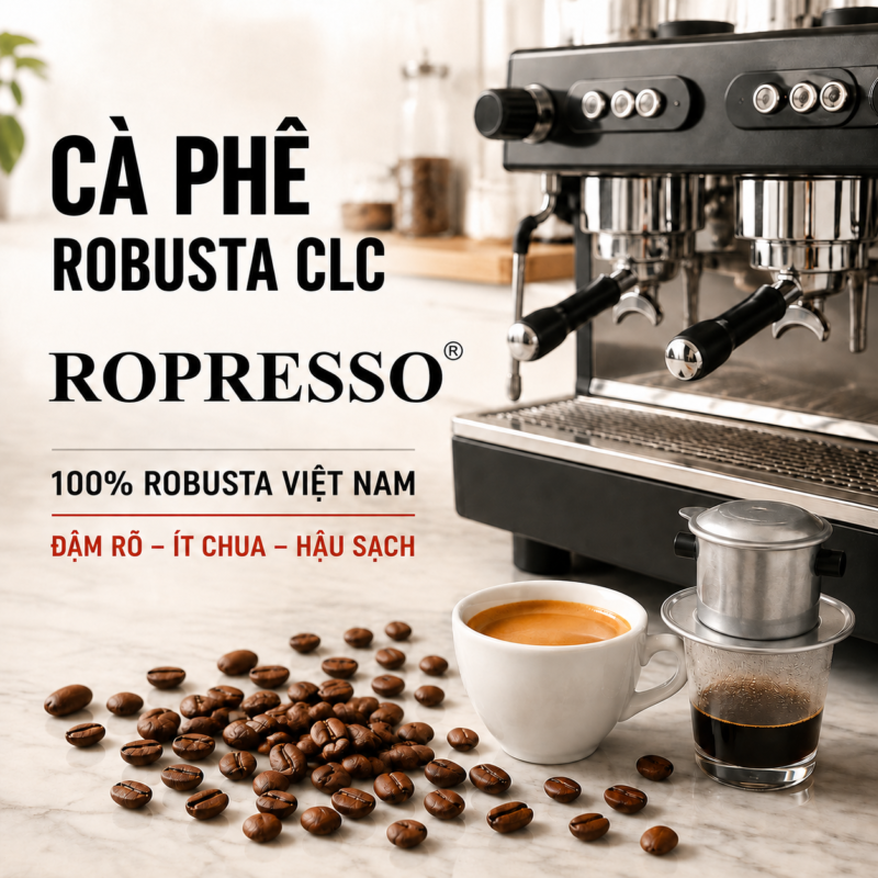 Quy trình rang cà phê Robusta CLC