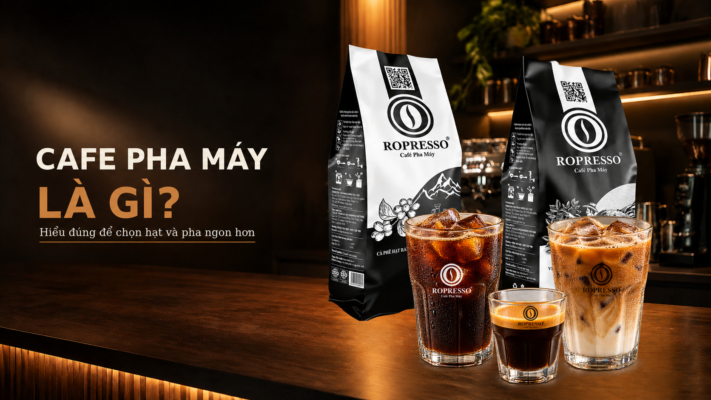 Cafe pha máy là gì